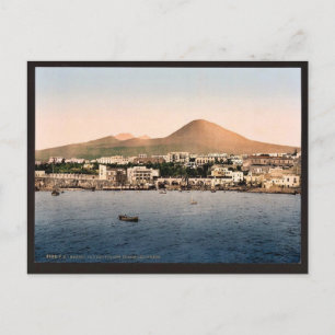Vesuv, mit Torre de Creco, Neapel, Italien Postkarte