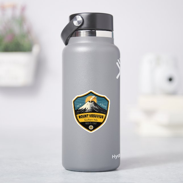 Vesuv, Neapel, Italien Aufkleber (HydroFlask)