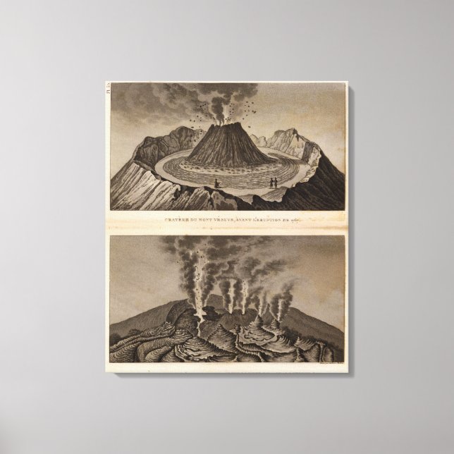 Vesuve, Dolomieu Leinwanddruck (Vorderseite)
