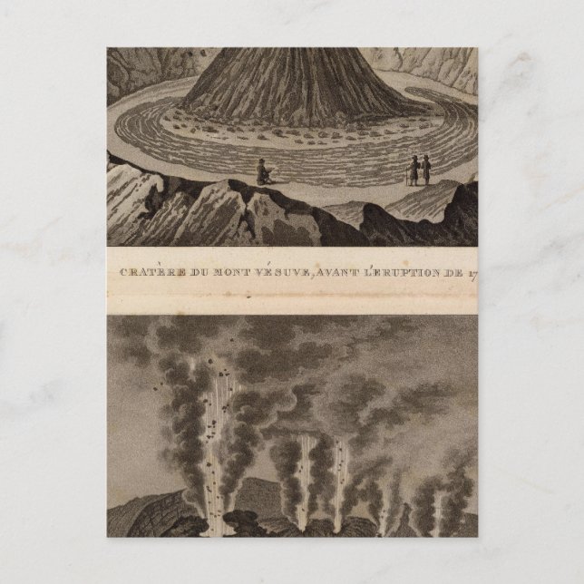 Vesuve, Dolomieu Postkarte (Vorderseite)