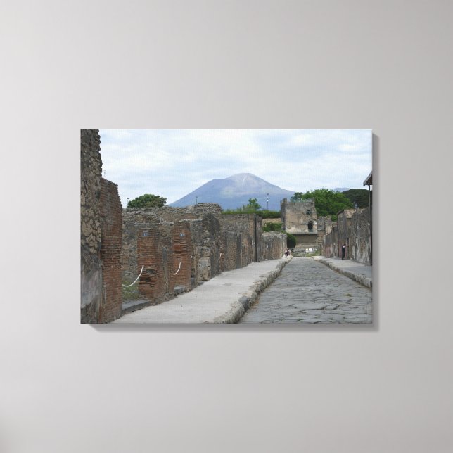 Vesuvius-Pompeii Leinwanddruck (Vorderseite)