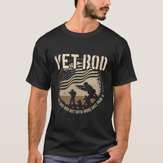 Vet Bod - Wie Vater Bod, aber mehr Knie Schmerzen T-Shirt (Vorderseite)