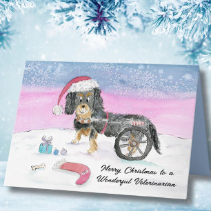 Vet Frohe Weihnachten Cavalier King Charles Spanie Karte