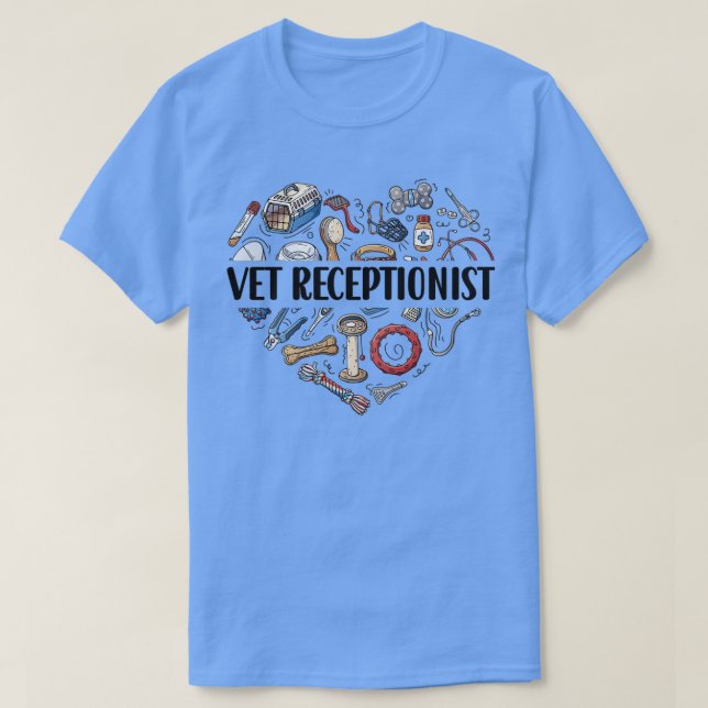 Vet Receptionist T-Shirt (Design vorne)