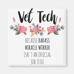 Vet Tech Dankbarkeit Appreption Thank You Gift Magnet