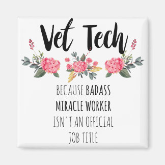 Vet Tech Dankbarkeit Appreption Thank You Gift Magnet