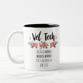 Vet Tech Dankbarkeit Vielen Dank Geschenk Zweifarbige Tasse