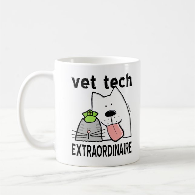 Vet Tech Extraordinator Kaffeetasse (Links)