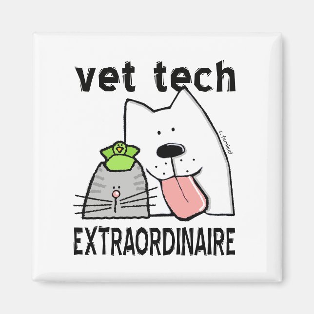 Vet Tech Extraordinator Magnet (Vorne)