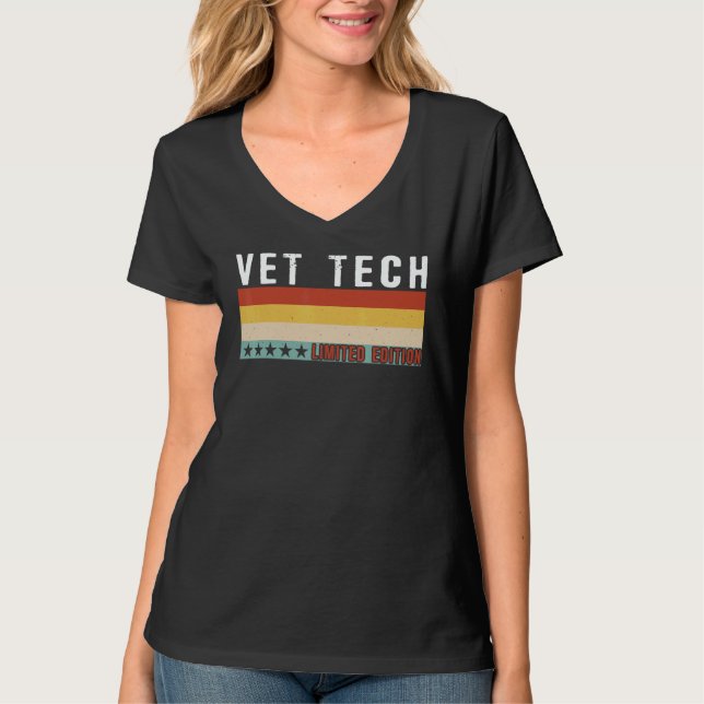 Vet Tech Job Title Profession Worker Appreciation  T-Shirt (Vorderseite)