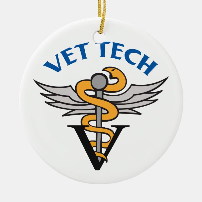 Vet Tech Keramik Ornament (Vorne)