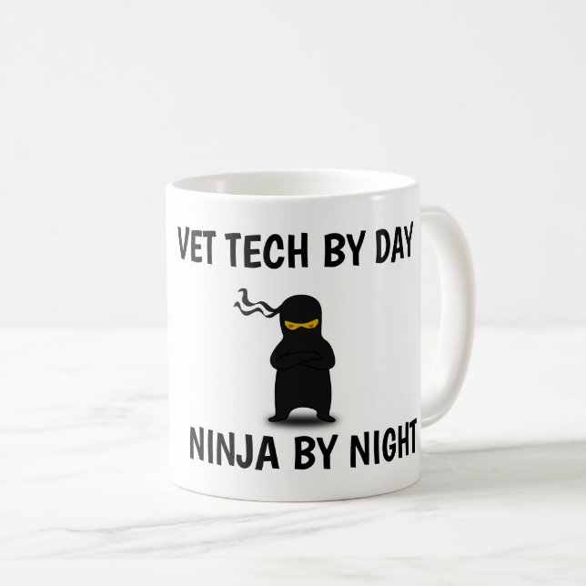 VET TECH NINJA KAFFEETASSE (VorderseiteRechts)