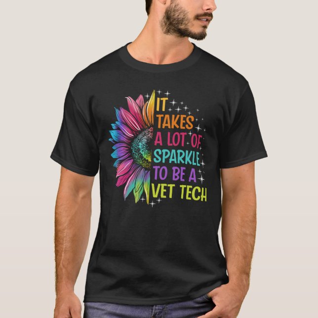 Vet Tech Sparkle T-Shirt (Vorderseite)