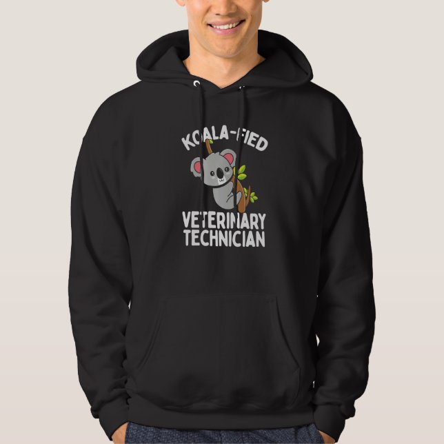 Vet Technician Koalafied Veterinarian Koala Veteri Hoodie (Vorderseite)