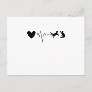 Vet Veterinary Heartbeat Puls Postkarte