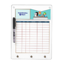 VetCare Pet-Medikationstabelle trockene Erase-Kart