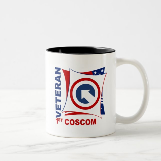 Veteran - 1. COSCOM Zweifarbige Tasse (Rechts)