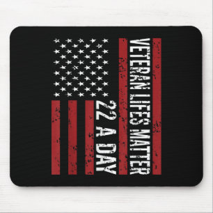 Veteran 22 Tag Selbstmord Bewusstsein Ptsd Veteran Mousepad