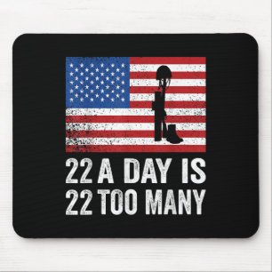 Veteran 22 Tag Selbstmord Bewusstsein Ptsd Veteran Mousepad
