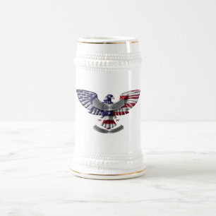 Veteran American Eagle "Stolz, gedient zu haben" Bierglas