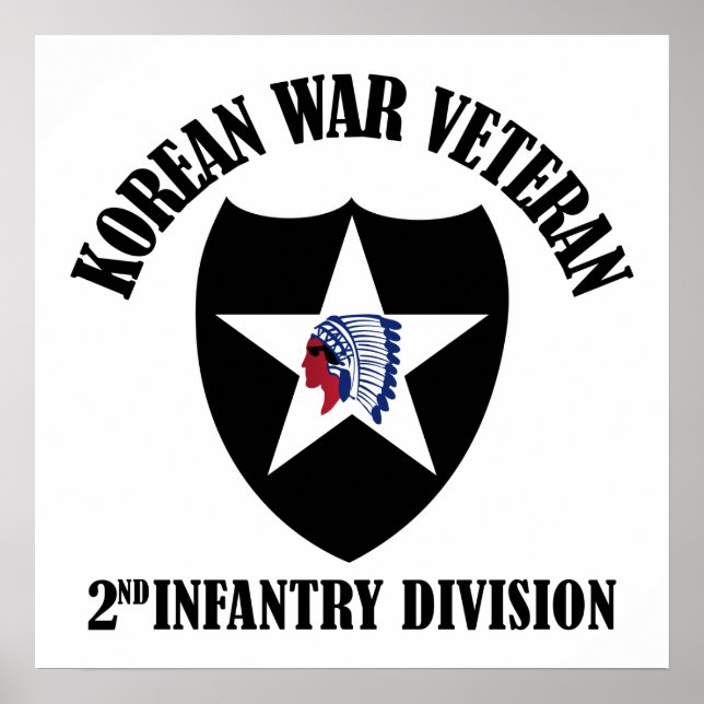 Veteran aus dem Koreakrieg - 2. ID Poster (Vorne)