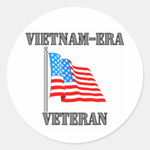 Veteran aus Vietnam Runder Aufkleber