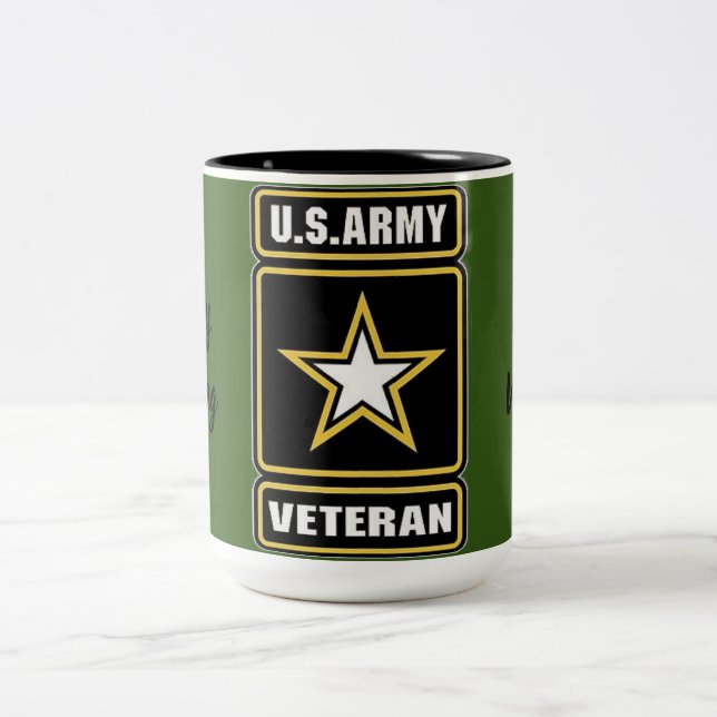 Veteran Cup der US-Armee Zweifarbige Tasse (Mittel)