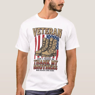 Veteran Danke Meinen Brüdern Vintage Military Shir T-Shirt