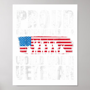 Veteran Day Proud Enkeltochter eines Zweiten Weltk Poster