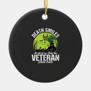 Veteran Death Smiles Halloween Design_1 Keramik Ornament