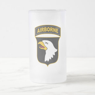 Veteran der 101. Luftlandedivision Mattglas Bierglas