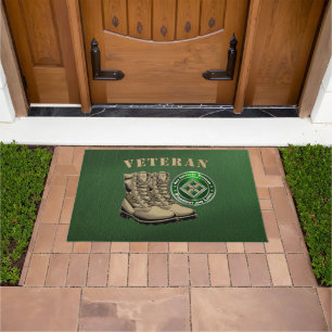 Veteran der 4. Infanteriedivision Fußmatte