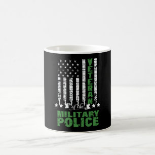 Veteran der Militärpolizei - US-Flagge Kaffeetasse