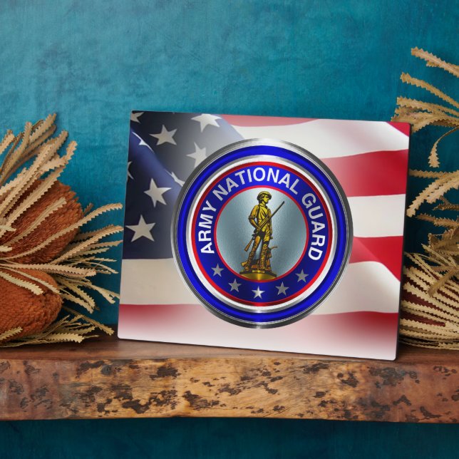 Veteran der Nationalgarde Fotoplatte (Seite)