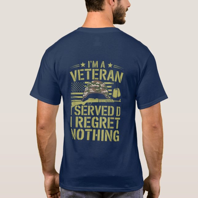 Veteran der US-Armee I diente dem Opfer T-Shirt (Rückseite)