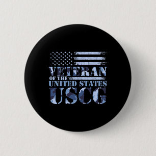 Veteran der Uscg Camouflage America Fla, Staaten Button