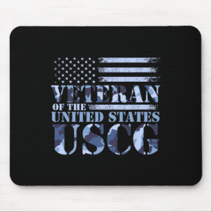 Veteran der Uscg Camouflage America Fla, Staaten Mousepad