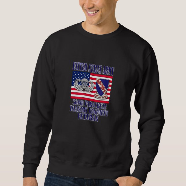 Veteran des 508. Fallschirm-Infanterie-Regiments Sweatshirt (Vorderseite)