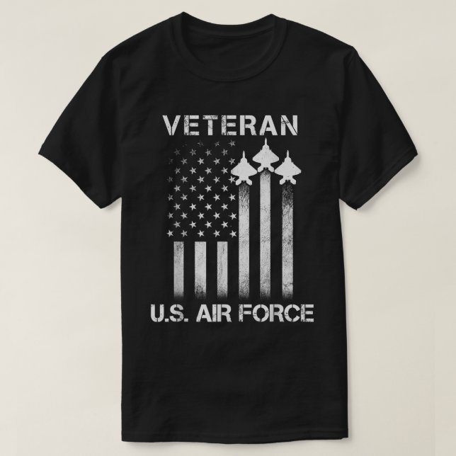 Veteran des Flag-T-Shirts der US-Luftwaffe Patriot T-Shirt (Design vorne)