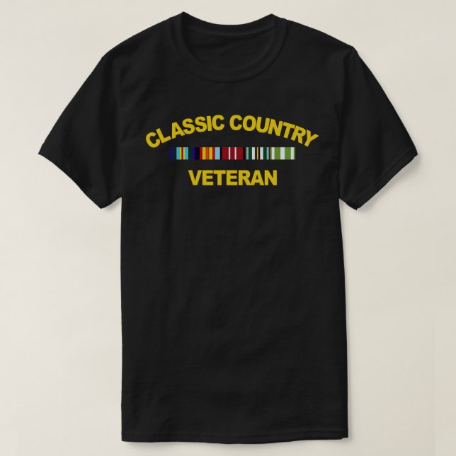 Veteran des klassischen Landes T-Shirt (Design vorne)