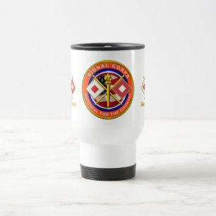 Veteran des Signal Corps Reisebecher