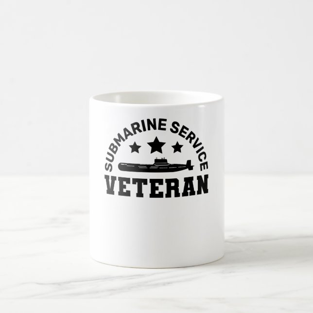 Veteran des U-Boot-Dienstes - Militärplanung Kaffeetasse (Mittel)