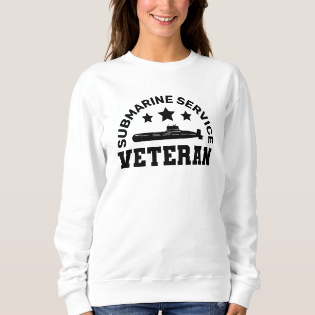 Veteran des U-Boot-Dienstes - Militärplanung Sweatshirt (Vorderseite)