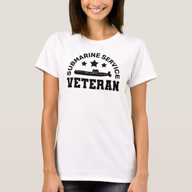 Veteran des U-Boot-Dienstes - Militärplanung T-Shirt (Vorderseite)