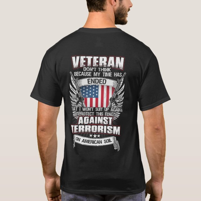 Veteran Designs für die Veröffentlichung von T - S T-Shirt (Rückseite)