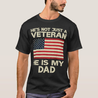 VETERAN Er ist mein VATER Amerikanischer Fahnenvet T-Shirt