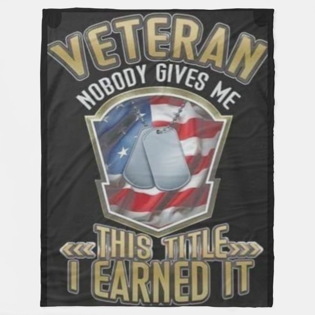 VETERAN FLEECEDECKE (Vorderseite)