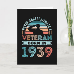 Veteran geboren 1939 90. Geburtstagsgeschenk Karte