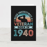 Veteran geboren 1940 80. Geburtstagsgeschenk