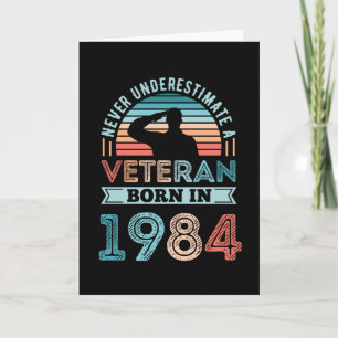 Veteran geboren 1984 40. Geburtstagsgeschenk Karte